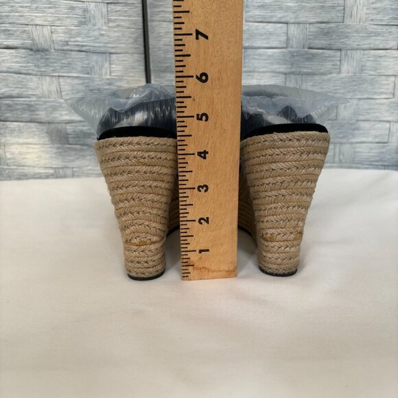 UGG Australia Tawnie Platform Wedge Leather Black Suede sz 9.5 - Picture 4 of 8